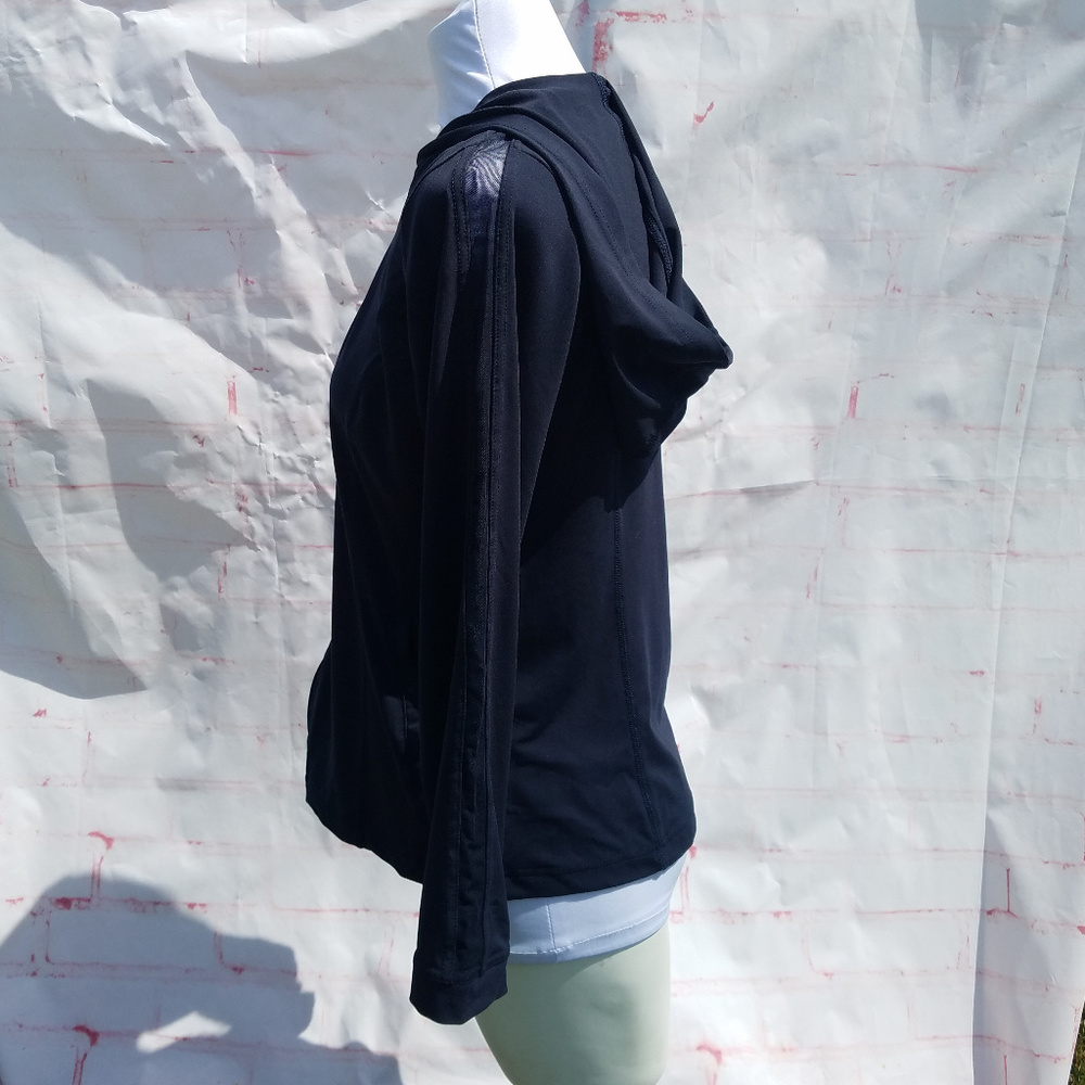 cAbi full zip black athletic top mesh inset 576 - Picture 2 of 6